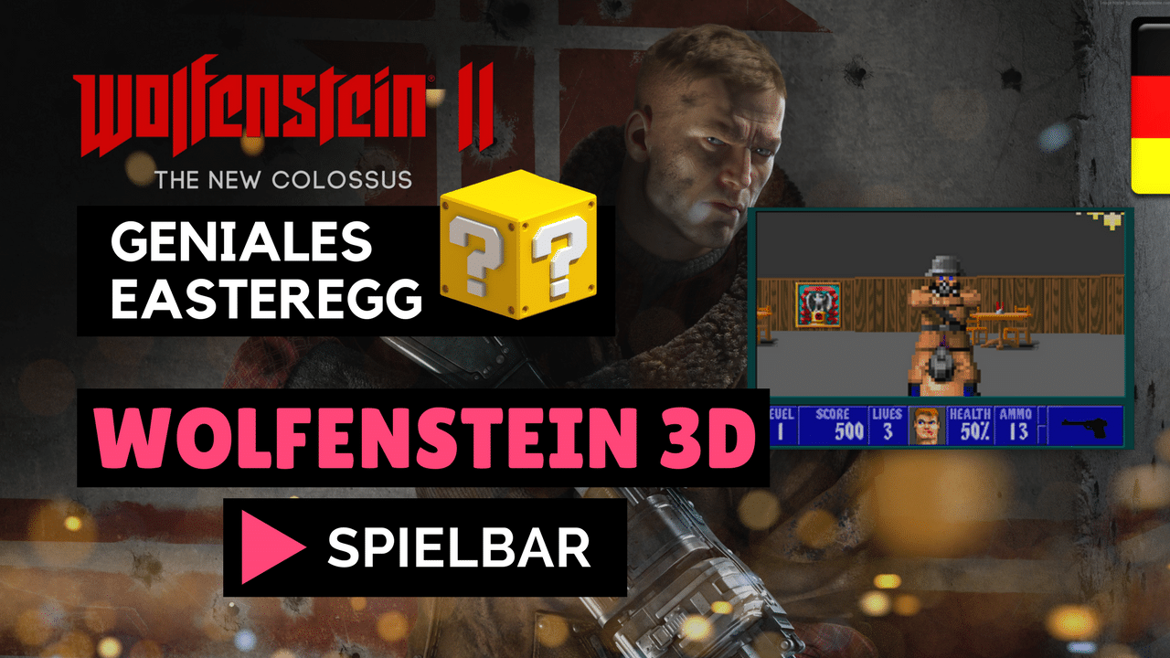 Wolfenstein 2 The New Colossus Easteregg (Classic Wolfenstein 3D Versteckt)